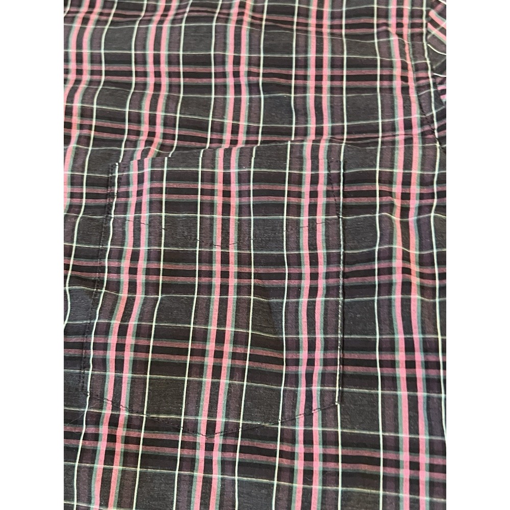 Untuckit Men's Shirt X Large Navy Blue Plaid Sarmassa Style No. 41258 Cotton - Picture 2 of 6